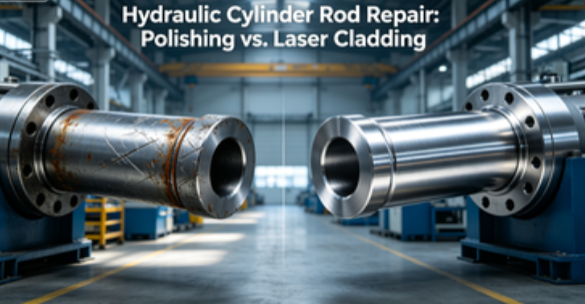 Porovnanie opravy škrabancov na tyči hydraulického valca: leštenie vs laserové plátovanie – Sprievodca nákladmi a životnosťou