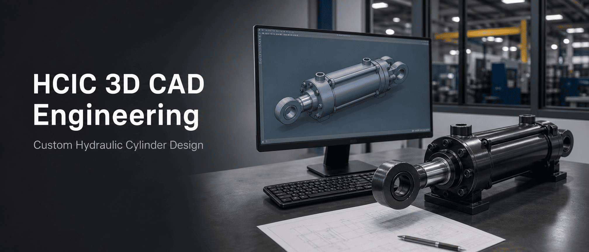 HCIC aktualizuje svoj 3D CAD inžiniersky zdroj pre vlastné hydraulické valce