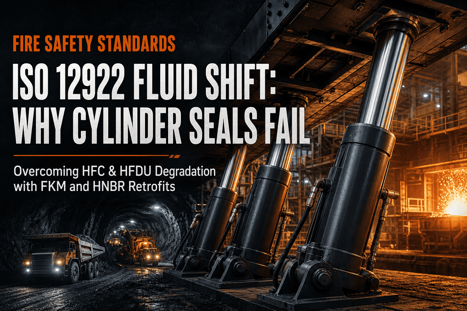 Posun globálnej požiarnej bezpečnosti: Prečo si kvapaliny HFDU a HFC podľa normy ISO 12922 vynucujú prepracovanie tesnení hydraulického valca