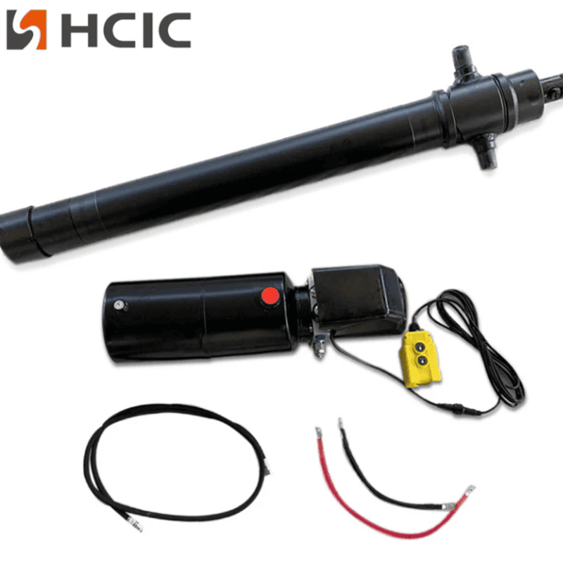 Kombinácia hydraulického valca prívesu 4TG-E90-1000 + vlastnej pohonnej jednotky