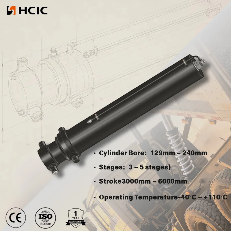Hydraulický valec predného sklápania