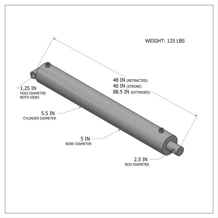 Hydraulický bezobtokový valec