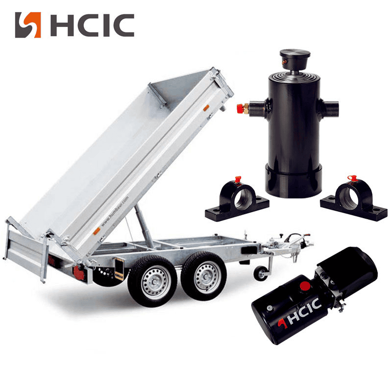 Teleskopický hydraulický valec podvozku pre sklápače Teleskopický hydraulický valec podvozku pre sklápače
